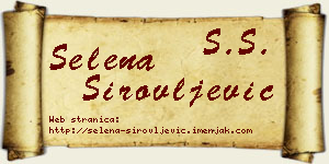 Selena Sirovljević vizit kartica